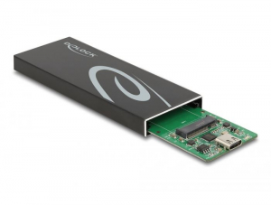DeLock M.2 külső SSD ház fekete (42003)