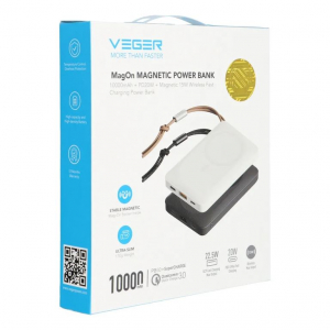 VegerPower W1151 Power Bank 10000mAh fehér