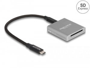 Delock USB Type-C kártyaolvasó SD Express (SD 7.1) memóriakártyákhoz (91006)