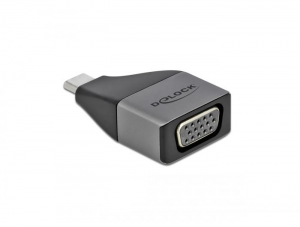 Delock USB Type-C adapter VGA (DP Alt Mode) 1080p – kompakt kialakítású (64002)