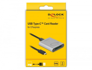 Delock USB Type-C kártyaolvasó CFexpress memória kártyákhoz (91751)