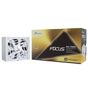 Seasonic Focus GX White ATX 3.0 1000W moduláris tápegység (FOCUS-GX-1000 WHITE ATX 3.0)