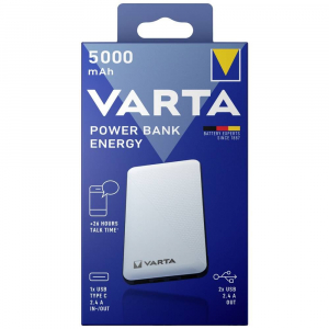 Varta Energy Power Bank 5000mAh fehér (57975101111 / 4008496018765)