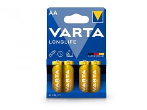 Varta Longlife alkáli elem AA ceruza elem (4db/csomag) (VR0016)