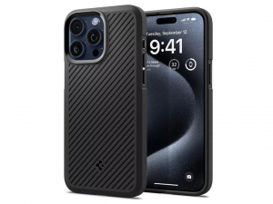 Spigen Cora Armor Apple iPhone 15 Pro ütésálló hátlap tok fekete (SP747752)