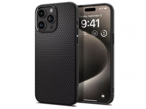 Spigen Liquid Air Apple iPhone 15 Pro Max ütésálló hátlap tok fekete (SP749114)