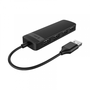 Orico 4 Portos USB 2.0 Hub fekete (ORICO-FL02-BK)