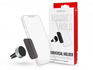 Hama univerzális szellőzőrácsba illeszthető mágneses autós telefontartó ezüst (201516)