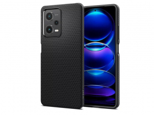 Spigen Liquid Air Xiaomi Redmi Note 12 Pro 5G / Poco X5 Pro 5G hátlaptok fekete  (SP0225)