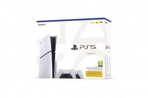 Sony PlayStation 5 konzol (modellcsoport &ndash; slim) 2db feh&eacute;r DualSense kontrolleres kiszerel&eacute;s (PS711000042064)