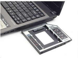 Gembird 2,5" --> 5,25" HDD beépítő keret laptophoz 9,5mm (MF-95-01)