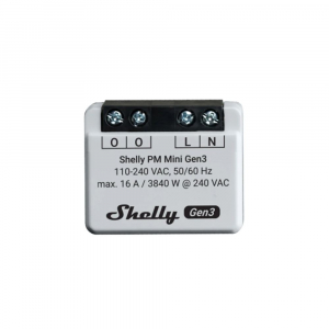 Shelly PLUS PM Mini Gen3 WiFi + Bluetooth modul fogyasztásméréssel (ALL-REL-PLUSMINIPM-R3)