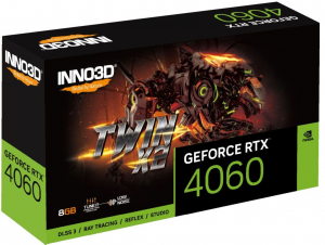 Inno3D GeForce RTX 4060 8GB TWIN X2 videokártya (N40602-08D6-173051N)