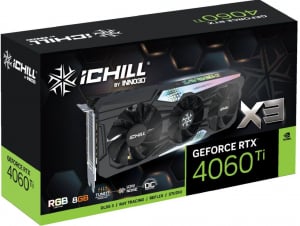 Inno3D GeForce RTX 4060 Ti 8GB DDR6 iChill X3 videokártya (C406T3-08D6X-17113389)