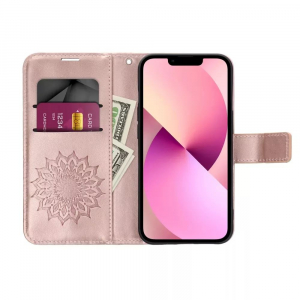 Haffner Mezzo Apple Iphone 15 Plus fliptok rose gold (PT-6786)