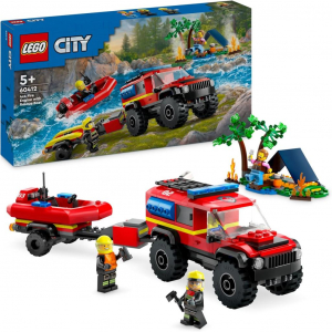 Lego City 4x4 Tűzoltóautó mentőcsónakkal (60412)