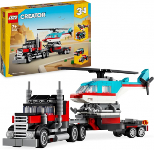 Lego Creator 3-in-1 Platós teherautó és helikopter (31146)