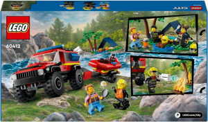 Lego City 4x4 Tűzoltóautó mentőcsónakkal (60412)