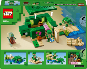 Lego Minecraft A tengerparti teknősház (21254)