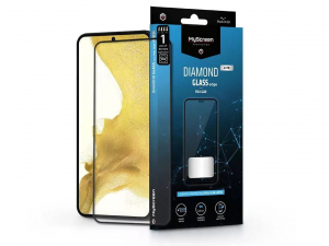 MyScreen Diamond Glass Lite Edge2.5D Full Glue Samsung S901B Galaxy S22 5G / S23 edzett üveg kijelzővédő fólia fekete kerettel (LA-2235)