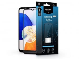 MyScreen Protector Diamond Glass Lite Edge2.5D Samsung A145 Galaxy A14 4G / Galaxy A14 5G edzett üveg képernyővédő fólia fekete kerettel (LA-2266)