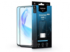 MyScreen Protector Diamond Glass Lite Edge2.5D Full Glue Honor 90 Lite edzett üveg kijelzővédő fólia fekete kerettel (MS227667)