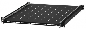 Stalflex rack szekrény kihúzható polc 1U 19" 450mm fekete (RSR19-1U-450B)