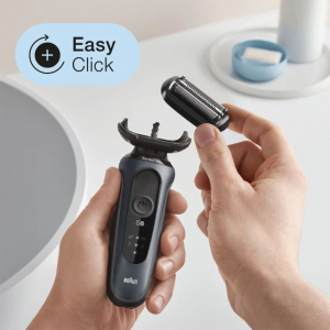 Braun Series 6 61-N1000s Wet&Dry borotva utazótokkal szürke-fekete