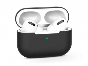 Haffner szilikon védőtok Apple AirPods Pro 1 / 2 fülhallgatóhoz fekete (FN0513) ECO csomagolás