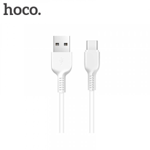 HOCO X20 adatkábel és töltő (USB - lightning 8pin, gyorstöltés támogatás, 100cm, törésgátló) FEHÉR (X20_LIGHT_1M_W)