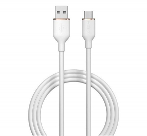 Devia JELLY USB-A - USB-C töltő- és adatkábel 1.2m fehér (EC629_W)