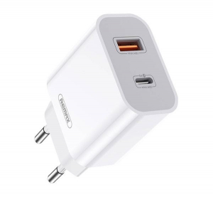 Remax U68 USB-C - USB-A 20W hálózati töltő fehér (RP-U68)