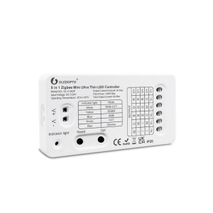 Gledopto GL-C-002P (6A), Zigbee Pro 5-az-1-ben Mini LED vezérlés (Zigbee+RF) 5V-24V DC, 6A (GLE-REL-C002P-6A)