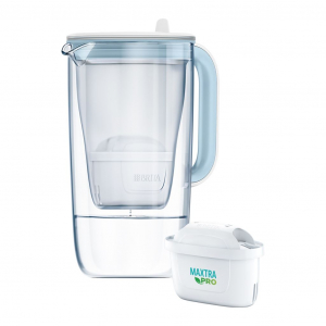 Brita Glass Jug üveg vízszűrő kancsó 2.5 liter világoskék (1050452)