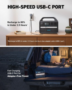 Anker 535 Portable Power Station PowerHouse 512Wh | 500W (A1751311)