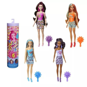 Barbie: Color Reveal szivárvány meglepetés baba - többféle (HRK06)