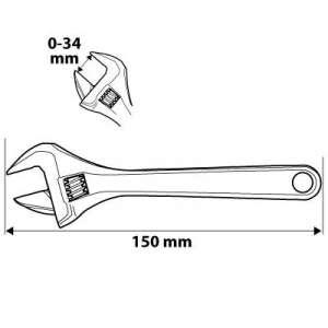 NEO Tools 0-34mm között állítható villáskulcs (03-015)