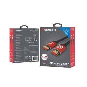 Genesis HDMI kábel fekete-piros 3m (NKA-1993)