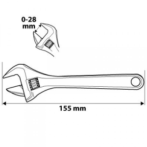 NEO Tools 0-28mm között állítható villáskulcs (03-023)