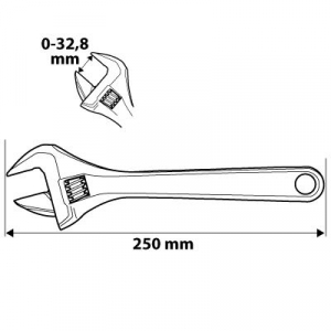 NEO Tools 0-33mm között állítható villáskulcs (03-012)