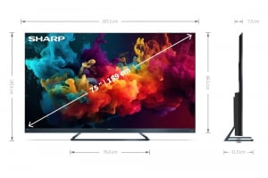 Sharp 75FQ5EG 75" 4K UHD Quantum Dot Google LED TV