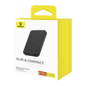 Baseus Magnetic Mini Powerbank 5000mAh 20W fekete (P10022107113-00)