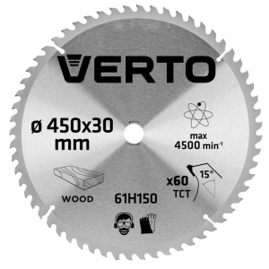 Verto körfűrészlap keményfém fogakkal, átmérője: 450mm (61H150)