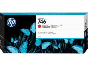 HP 746 DesignJet tintapatron 300ml piros (P2V81A)