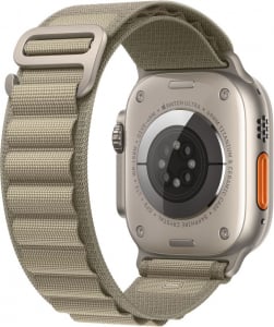 Apple Watch Ultra 2 GPS + Cellular 49mm titántok, olíva alpesi pánt (L) (MRF03FD/A)