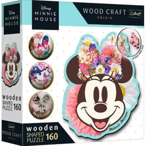 Trefl Puzzle Wood Craft: Disney, Minnie egér - 160 darabos puzzle fából (227268/20193)