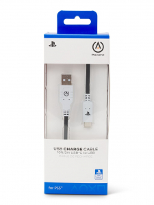 PowerA PlayStation5 USB-A - USB-C kábel 3m fekete (1516957-01)