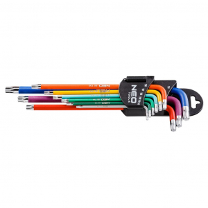 NEO Tools színes Torx kulcskészlet 9db (09-518)