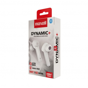 Maxell Dynamic+ TWS Bluetooth fülhallgató fehér (52043WH)