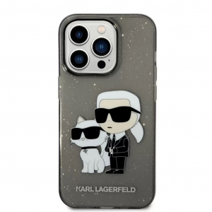 Karl Lagerfeld Apple iPhone 14 Pro tok fekete (KLHCP14LHNKCTGK )